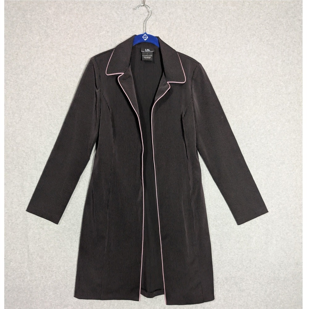 Y2K Duster Jacket Trench Long Alternative Vintage 90s Career Office Work Wear